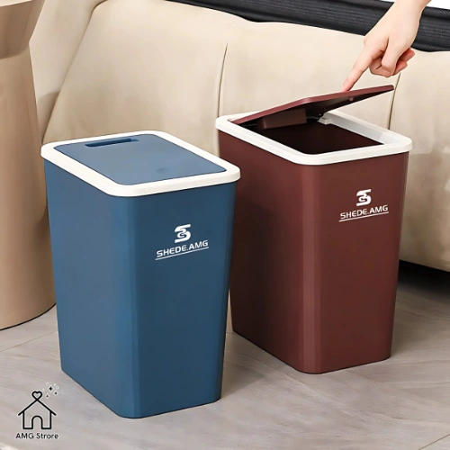 Thùng Rác Nắp Bật 13 Lít, Nắp Có Nhấn Nút Thiết Kế Đẹp Và Thể Tích Lớn Cho Nhiều Phòng TR3