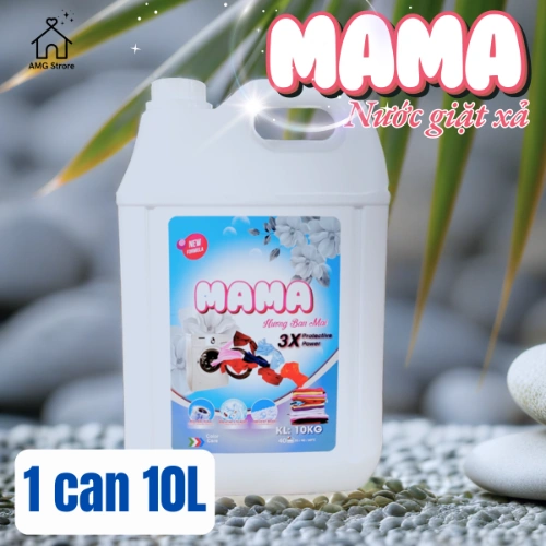 Nước Giặt Xả MAMA Hương Thơm Comfort Tươi Mát Thanh Lịch, Lưu Hương Lâu, Đánh Bay Vết Bẩn Cứng Đầu, 4.8L