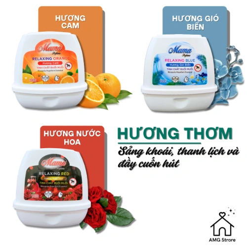 Sáp thơm phòng MAMA, Tinh Chất Đuổi Muỗi, Tỏa Hương Dịu Nhẹ, Lưu Hương Tới 30 Ngày