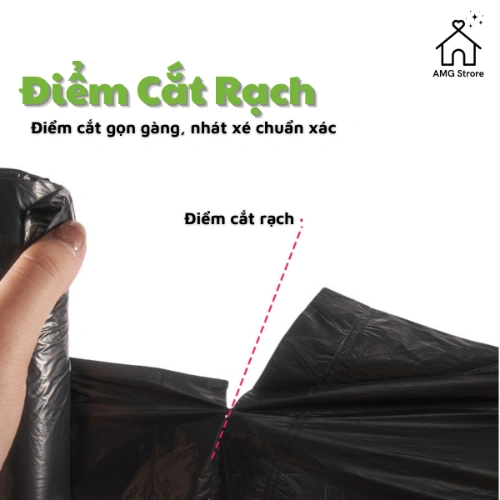 [COMBO] 3 Cuộn Túi Rác Tự Phân Hủy - Size Lớn 55*65 cm - Thân Thiện Với Môi Trường - TB3