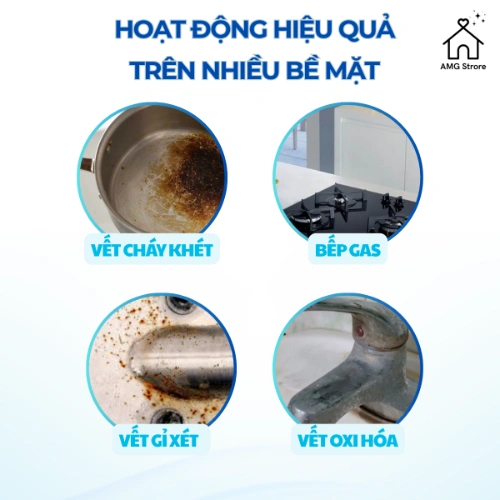 Siêu Tẩy Đa Năng SẠCH KOONG Tẩy Sạch Mọi Vết Bẩn Dầu Mỡ Nhà Bếp Nhà Vệ Sinh Mặt Sàn Nhà Tắm Các Vết Rỉ Sét Oxi Hóa Đánh Bay Vết Bẩn Dầu Mỡ Nấm Mốc Diệt Khuẩn