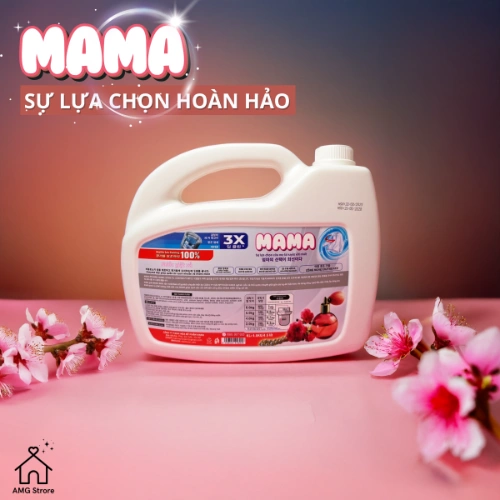 Nước Giặt Xả MAMA Hương Thơm Comfort Tươi Mát Thanh Lịch, Lưu Hương Lâu, Đánh Bay Vết Bẩn Cứng Đầu, 4.8L