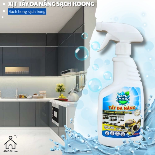 Siêu Tẩy Đa Năng SẠCH KOONG Tẩy Sạch Mọi Vết Bẩn Dầu Mỡ Nhà Bếp Nhà Vệ Sinh Mặt Sàn Nhà Tắm Các Vết Rỉ Sét Oxi Hóa Đánh Bay Vết Bẩn Dầu Mỡ Nấm Mốc Diệt Khuẩn