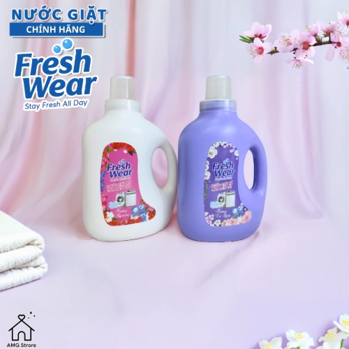 Nước Giặt Xả Fresh Wear Làm Mềm Vải Đậm Đặc Hương Thơm Nước Hoa, Lưu Hương, Đánh Bay Vết Bẩn Cứng Đầu 2L - [NG]