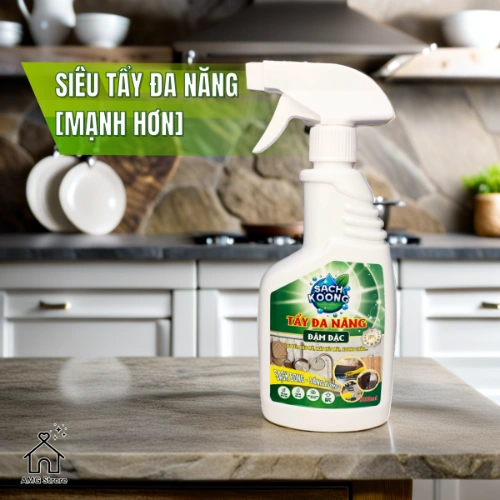 Siêu Tẩy Đa Năng SẠCH KOONG Tẩy Sạch Mọi Vết Bẩn Dầu Mỡ Nhà Bếp Nhà Vệ Sinh Mặt Sàn Nhà Tắm Các Vết Rỉ Sét Oxi Hóa Đánh Bay Vết Bẩn Dầu Mỡ Nấm Mốc Diệt Khuẩn