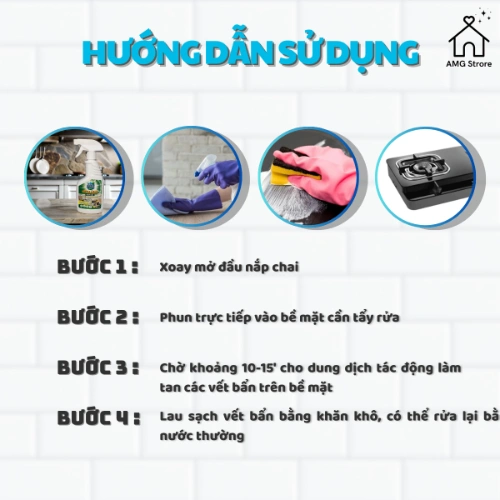 Siêu Tẩy Đa Năng SẠCH KOONG Tẩy Sạch Mọi Vết Bẩn Dầu Mỡ Nhà Bếp Nhà Vệ Sinh Mặt Sàn Nhà Tắm Các Vết Rỉ Sét Oxi Hóa Đánh Bay Vết Bẩn Dầu Mỡ Nấm Mốc Diệt Khuẩn