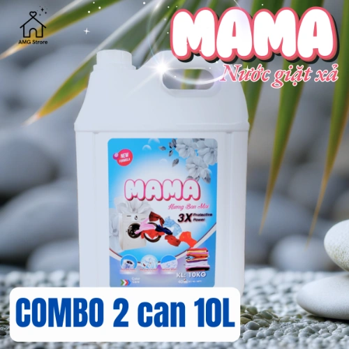 Nước Giặt Xả MAMA Hương Thơm Comfort Tươi Mát Thanh Lịch, Lưu Hương Lâu, Đánh Bay Vết Bẩn Cứng Đầu, 4.8L