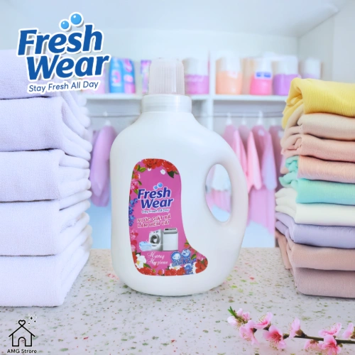 Nước Giặt Xả Fresh Wear Làm Mềm Vải Đậm Đặc Hương Thơm Nước Hoa, Lưu Hương, Đánh Bay Vết Bẩn Cứng Đầu 2L - [NG]