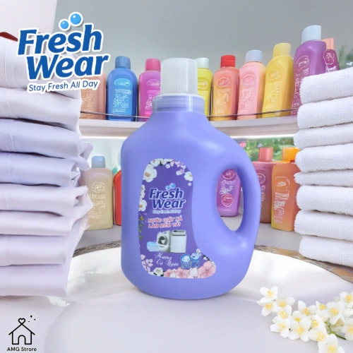 Nước Giặt Xả Fresh Wear Làm Mềm Vải Đậm Đặc Hương Thơm Nước Hoa, Lưu Hương, Đánh Bay Vết Bẩn Cứng Đầu 2L - [NG]