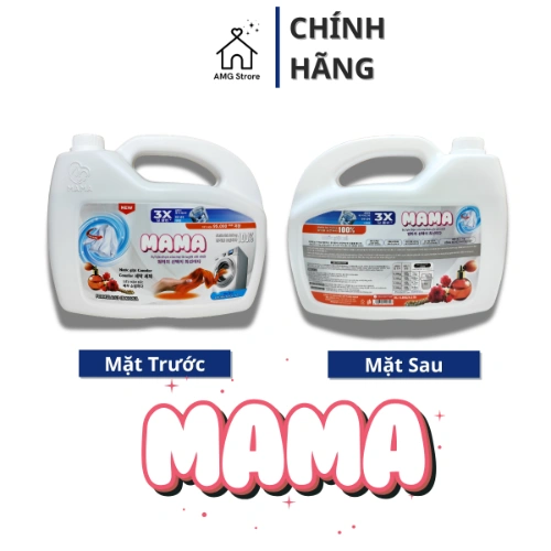 Nước Giặt Xả MAMA Hương Thơm Comfort Tươi Mát Thanh Lịch, Lưu Hương Lâu, Đánh Bay Vết Bẩn Cứng Đầu, 4.8L