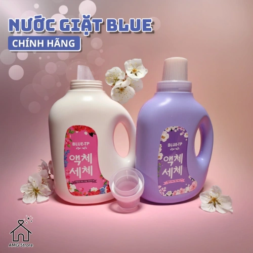 Nước Giặt Xả Làm Mềm Vải BLUE Đậm Đặc Hương Thơm Nước Hoa, Lưu Hương, Đánh Bay Vết Bẩn Cứng Đầu 2L