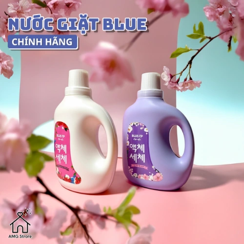 Nước Giặt Xả Làm Mềm Vải BLUE Đậm Đặc Hương Thơm Nước Hoa, Lưu Hương, Đánh Bay Vết Bẩn Cứng Đầu 2L