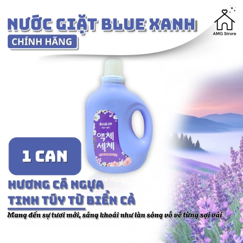 Nước Giặt Xả Làm Mềm Vải BLUE Đậm Đặc Hương Thơm Nước Hoa, Lưu Hương, Đánh Bay Vết Bẩn Cứng Đầu 2L